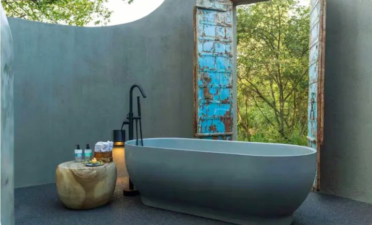 Outdoor bathroom